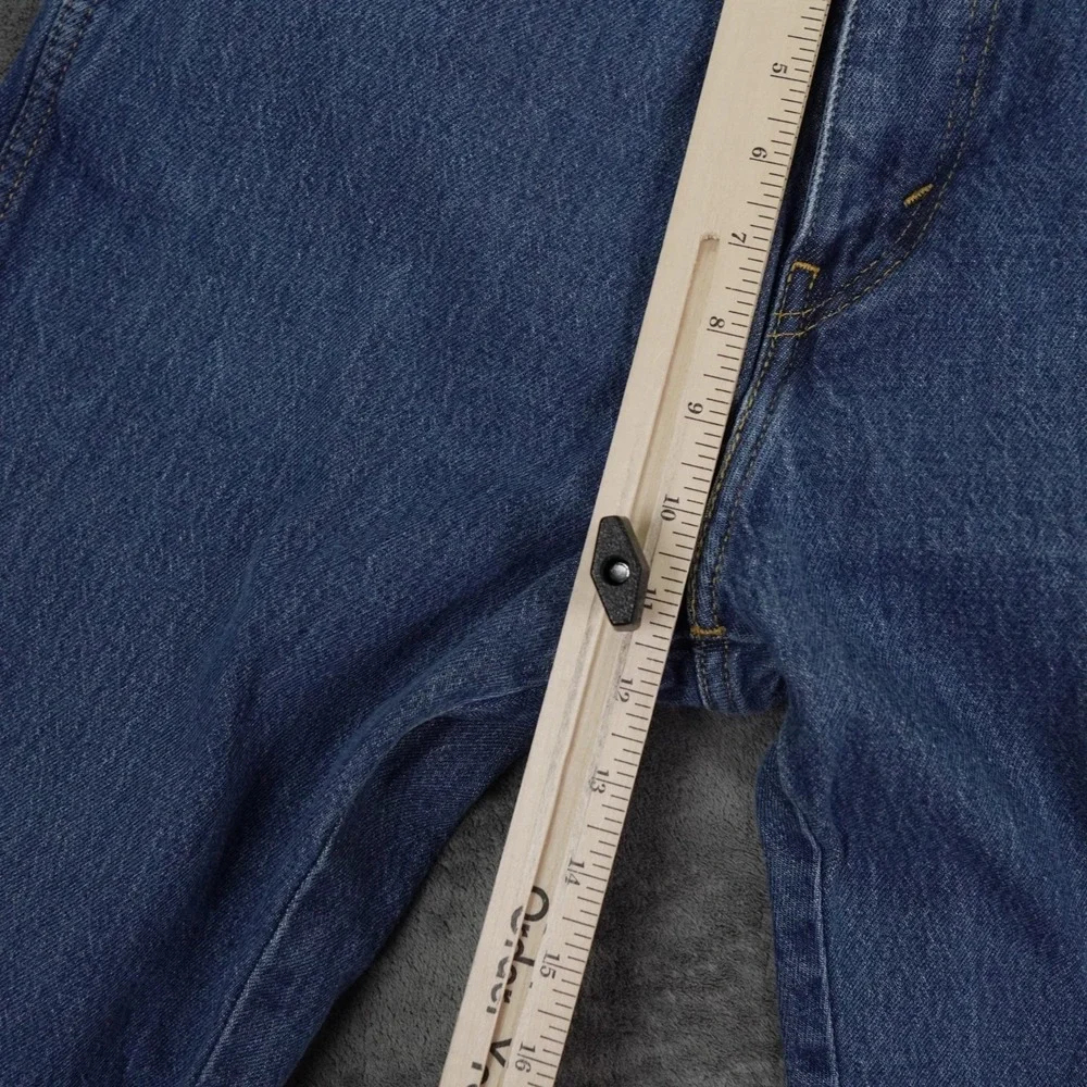 Levis Western‎ Fit Jeans Mens Size 34x32 Straight Bootcut Fit Blue Biker Strong
